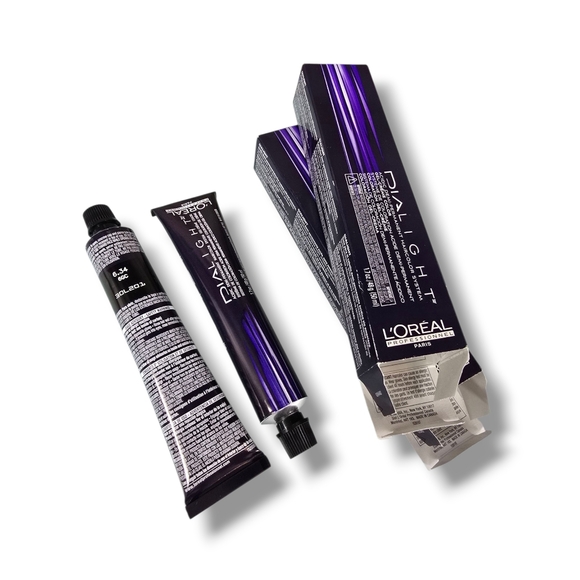 L'Oreal Professionnel DIALight 2 Tubes Ammonia-Free 6.34/6GC Honey Chestnut - Picture 10 of 16